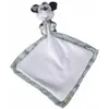 Image de Grand doudou minnie plat vert et blanc 25 x 25 cm - peluche disney enfant et bebe - naissance