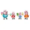 Image de L'heure des glaces pour peppa pig et sa famille - 4 figurines personnages - set coffret jouet mini univers fille + carte animaux