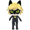 Image de Peluche miraculous : chat noir 32 cm - set doudou adrien + 1 carte - enfant