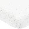 Image de Drap housse Trois Kilos Sept Coton Blanc 60x120 cm