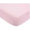 Image de Drap housse Trois Kilos Sept Coton Rose 60x120 cm