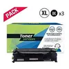 Image de Compatible HP 80X Pack 3 Toners Noir CF280X (HT80X)