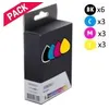 Image de Compatibles Brother LC123VALBP Pack 15 cartouches Noires et couleurs
