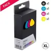 Image de Cartouche compatible - Pack 4 cartouches d'encre génériques Brother LC3213VALDR - Noir Cyan Magenta Jaune