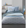 Image de HOME LINGE PASSION Parure de couette Louxor - 1 housse de couette 240x260 cm + 2 taies 65x65 cm - Bleu et blanc