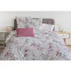 Image de Parure de couette 220x240 cm HOME LINGE PASSION POMPADOUR : Housse de couette + 2 taies d'oreiller - 100% Coton 57 Fils - Blanc/