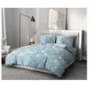 Image de Parure de couette HOME LINGE PASSION Tempete Florale - 3 Pcs - 240 x 260 - 100% Coton 57 Fils - Bleu