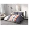 Image de parure de couette microfibre home passion bling - 1 housse de couette 220 x 240 cm + 2 taies d'oreiller 63 x 63 cm - bleu