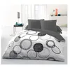 Image de Ensemble microfibre HOME LINGE PASSION 240x260 Gris clair + 2 taies 63x63