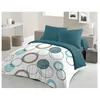 Image de Parure de couette HOME LINGE PASSION Audace Microfibre 220x240 pois bleu canard