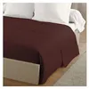 Image de lovely home drap plat 100% coton 180x290 cm -1 personne - marron