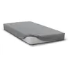 Image de Drap Housse - HOME LINGE PASSION - HP71761 - 90 x 190 cm + 30 cm bonnet - Microfibre - 82 g - Gris clair
