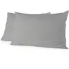 Image de Lot de 2 taies d'oreiller - HOME LINGE PASSION - 50 x 70 cm - Gris clair