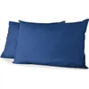 Image de Lot de 2 taies d'oreiller - HOME LINGE PASSION - 50 x 70 cm - Bleu