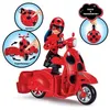 Image de Scooter Miraculous Switch'N Go + Poupée Articulée Ladybug Lucky Charm Bandai 26 Cm - P50668