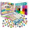 Image de Bandai - Rainbow Loom Mega Combo Set - Fabrication de bracelets - Métier a tisser avec 5600 élastiques - Charms et Perles - CD