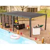 Image de Pergola bioclimatique 21.52m² gris anthracite Habrita per36m60bi