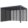 Image de Pergola bioclimatique ALUMINIUM 10,80 m² + panneaux moucharabieh - coloris gris