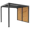 Image de Pergola bioclimatique ALUMINIUM 7,20 m² - gris anthracite - ventelles latérales