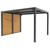 Image de Pergola bioclimatique ALUMINIUM 10,80 m² - gris anthracite - ventelles latérales