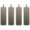 Image de Jeu de 4 pieds CYLINDRIQUE o : 70 mm - hauteur : 200 mm - vis de 8 mm - en Caisse Carton CC avec etiquette - coloris CHAMPAGNE