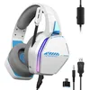 Image de Casque Gaming PS5/PS4/Switch/Xbox/PC - Oniverse - Micro réglable et Haut-parleurs 50mm Nebula Blanc