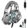 Image de Casque Gaming PS5/PS4/Switch/Xbox/PC - Oniverse - Micro réglable et Haut-parleurs 50mm - Nebula Camo