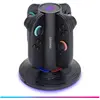 Image de Oniverse QUADRANT Magnetische Ladestation für 4 Joycons  - Gaming-Zubehör (Switch), Manette : accessoires, Noir