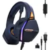 Image de Casque Gaming PS5/PS4/Switch/Xbox/PC - Oniverse - Micro réglable et Haut-parleurs 50mm - Nebula Bleu