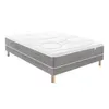 Image de Ensemble douces nuits mirage mousse hr 35kg/m3 + viscoélastique + sommier base ferme 140x200
