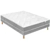 Image de Ensemble Douces Nuits Hydros Mousse HR 35 kg/m3 + Sommier Base Ferme 180x200 avec 2 sommiers