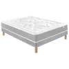 Image de Ensemble Douces Nuits Laly 100% Latex + Sommier Base Ferme 140x200