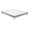 Image de Sommier Bultex Vigoroso gris confort ferme + pieds 140x200