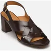 Image de Sandales n°688 - Cuir - Ebène par Rivecour Marron 39 Femme