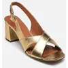 Image de Sandales n°652 - Cuir craquelé - Doré par Rivecour Or et bronze 37 Femme