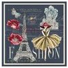 Image de Tissu carré Jacquard 48x48 Paris(...) - 0020 Bleu