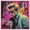 Image de Carré simili cuir 44x44 cm James Dean(...) - kc0057