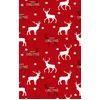 Image de Tapis de Noel Renne Rouge Dimensions - 50x80   Qualité supérieure pour Maison, Appartement, Bureau   Style élégant et durable   Confort optimal, facile à nettoyer   Idéal salon et chambre