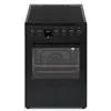 Image de Continental Edison CECV50FCB - Cuisinière - pose libre - largeur : 49.8 cm - profondeur : 67 cm - hauteur : 86 cm - avec système auto-nettoyant - classe A - noir
