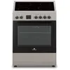 Image de Continental Edison CECV60FCS - Cuisinière - pose libre - largeur : 59.8 cm - profondeur : 61 cm - hauteur : 83 cm - avec système auto-nettoyant - classe A - argent