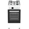Image de Continental Edison CECM60FCW - Cuisinière - pose libre - largeur : 59.8 cm - profondeur : 61 cm - hauteur : 83 cm - avec système auto-nettoyant - classe A - blanc