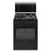 Image de Continental Edison CECM60FCB - Cuisinière - pose libre - largeur : 59.8 cm - profondeur : 61 cm - hauteur : 83 cm - avec système auto-nettoyant - classe A - noir