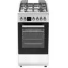 Image de Continental Edison CECG60FCS1 - Cuisinière - pose libre - largeur : 59.8 cm - profondeur : 61 cm - hauteur : 83 cm - avec système auto-nettoyant - classe A - argent