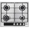 Image de Continental Edison CECTG4VIX - Table de cuisson au gaz - 4 plaques de cuisson - largeur : 58 cm - profondeur : 51.5 cm - inox