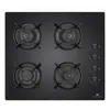 Image de Continental Edison CECTG4VB1 - Table de cuisson au gaz - 4 plaques de cuisson - largeur : 59.4 cm - profondeur : 52.3 cm - noir