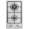 Image de Oceanic OCEATG2IX - Table de cuisson au gaz - 2 plaques de cuisson - largeur : 29 cm - profondeur : 51 cm - inox