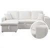 Image de Canape angle fixe HABITAT ET JARDIN 3 places en lin blanc 233 x 233 x 86 cm