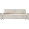 Image de Canape droit PALOZI SOFA 3 places en velours beige 102 x 245 x 88 cm