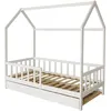 Image de Lit enfant aventurier habitat et jardin 197.5 x 98 x 191 cm en bois de couleur blanc
