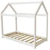 Image de Lit enfant habitat et jardin 143 x 72 x 131 cm en bois pour 2 personnes de couleur blanc